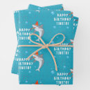 Search for shark birthday wrapping paper Modern