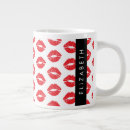 Search for lip mugs Red lipstick