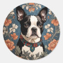 Search for boston terrier dog stickers Floral
