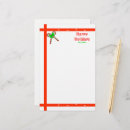 Search for modern christmas stationery paper Red