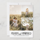 Search for couples first christmas cards Merry and married