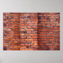 Search for brick wall posters Red