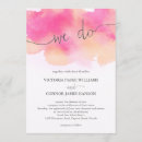 Search for fuschia wedding invitations Watercolor