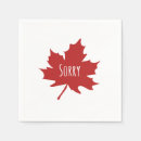Search for canadian napkins Maple leaf