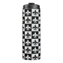 Search for fleur de lis travel mugs Black and white