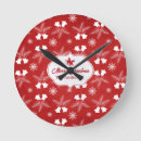 Search for christmas clocks Red