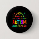 Search for living with autism badges Support