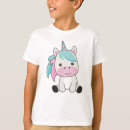 Search for kawaii kids tshirts Cute unicorn