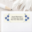 Search for forget me nots return address labels Watercolor