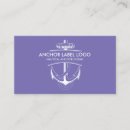 Search for nautical business cards Anchor