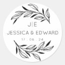 Search for couple initials stickers Botanical