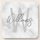 Search for marble monogram coasters Script