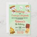 Search for marshmallow birthday invitations S'mores
