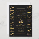 Search for sixty birthday invitations Black gold