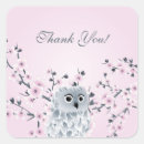 Search for pink owl baby shower stickers Cute