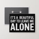 Search for me alone badges Humour