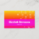 Search for neon orange business cards Simple