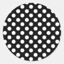 Search for black and white polka dot stickers Retro