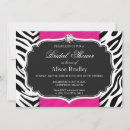 Search for zebra bridal shower invitations Classy