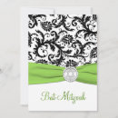 Search for black damask invitations Black and white
