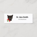 Search for black cat business cards Veterinarian