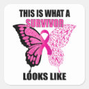 Search for breast cancer survivors stickers For her