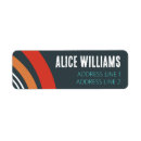 Search for abstract blue return address labels Boho
