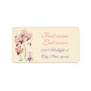Search for purple orchid return address labels Pink