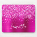 Search for hot pink glitter mousepads Girly
