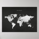 Search for black map posters World