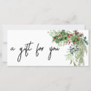 Search for holiday business gift certificates Watercolor