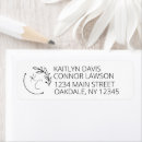 Search for simple monogram return address labels Contemporary