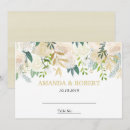 Search for place wedding invitations Watercolor leaves
