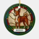 Search for basenji christmas tree decorations Puppy