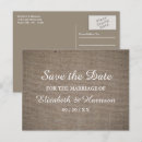 Search for burlap save the dates Barn