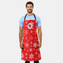 Search for festive red aprons Cute