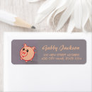 Search for piggy return address labels Animal