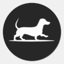 Search for dog silhouette stickers Dachshund