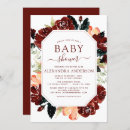 Search for burgundy and navy blue invitations Floral