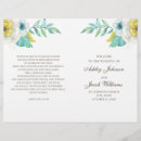 Search for folded wedding programs Floral