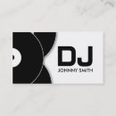 Search for vinyl record business cards Djs