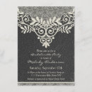 Search for leather and lace invitations Vintage