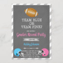 Search for football gender reveal invitations Party