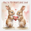 Search for bunny couple stickers Heart