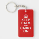 Search for keep calm and carry on key rings White