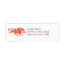 Search for horse racing return address labels Thoroughbred