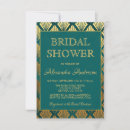 Search for teal and gold bridal shower invitations For her