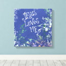 Search for song lyrics canvas prints Inspirational