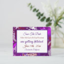 Search for purple save the date postcards Elegant