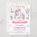 Search for watercolor unicorn birthday invitations Pink gold